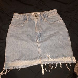 american apparel denim skirt